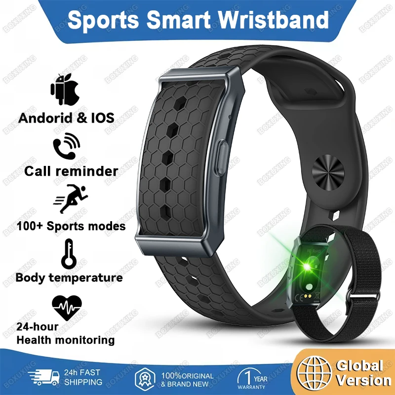 

Sport Fitness Tracker Smart Bracelet Global Version Heart Rate Sleep Monitor Pedometer Call Reminder Smartwatch Band Men Women