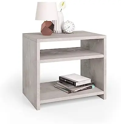 

, Martino Nightstand, Concrete Grey, Italy