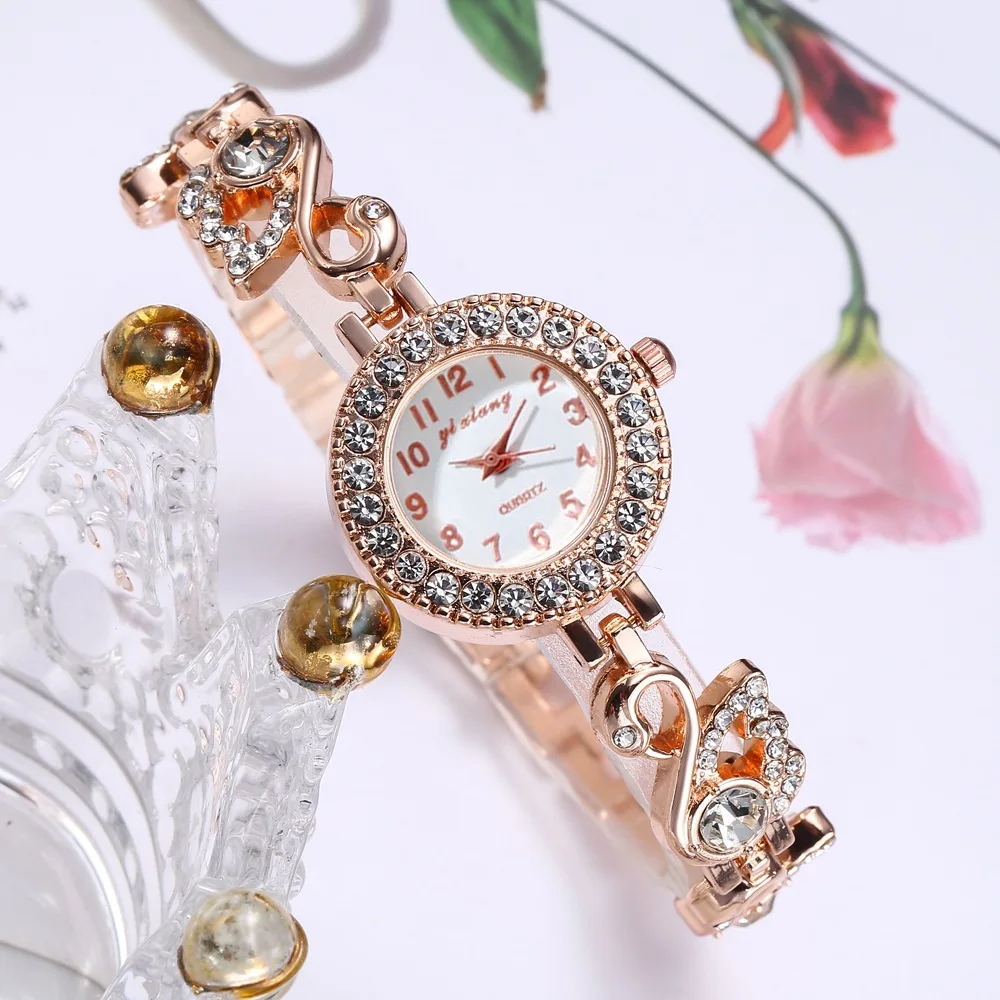 UTHAI BK156 Diamond Inlaid Small Dial Full of Diamonds Swan Bracelet Women\'s Watch Fashion Temperament Leisure Quartz Watch