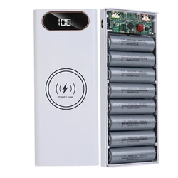 21700 Flashlight Battery Charger Box Power Bank Holder DIY Shell Case Dual USB 8x21700 Battery Shell Storage Organize