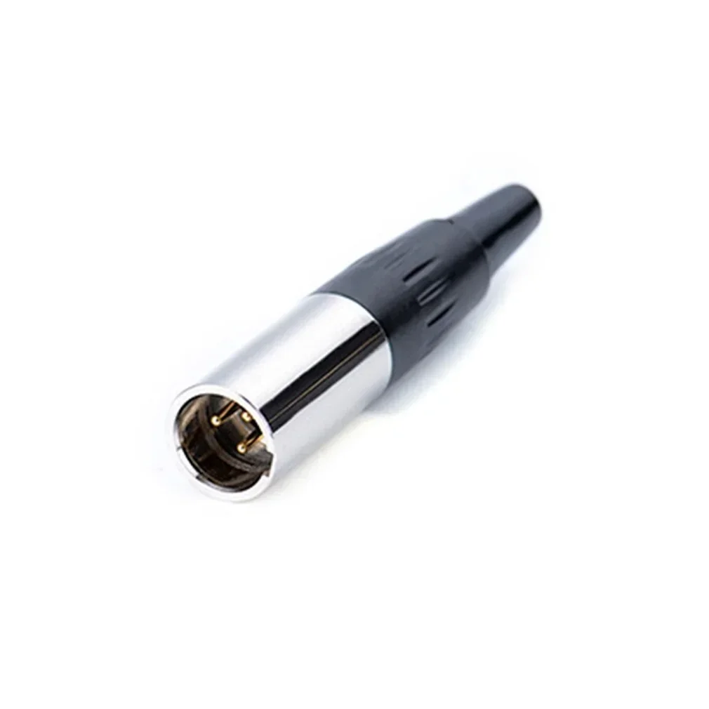 1pcs Mini XLR 3 Pin Aviation Connector Male Socket Zinc Alloy Copper 3pin Adapter for MIC Microphone Audio Video Connecting