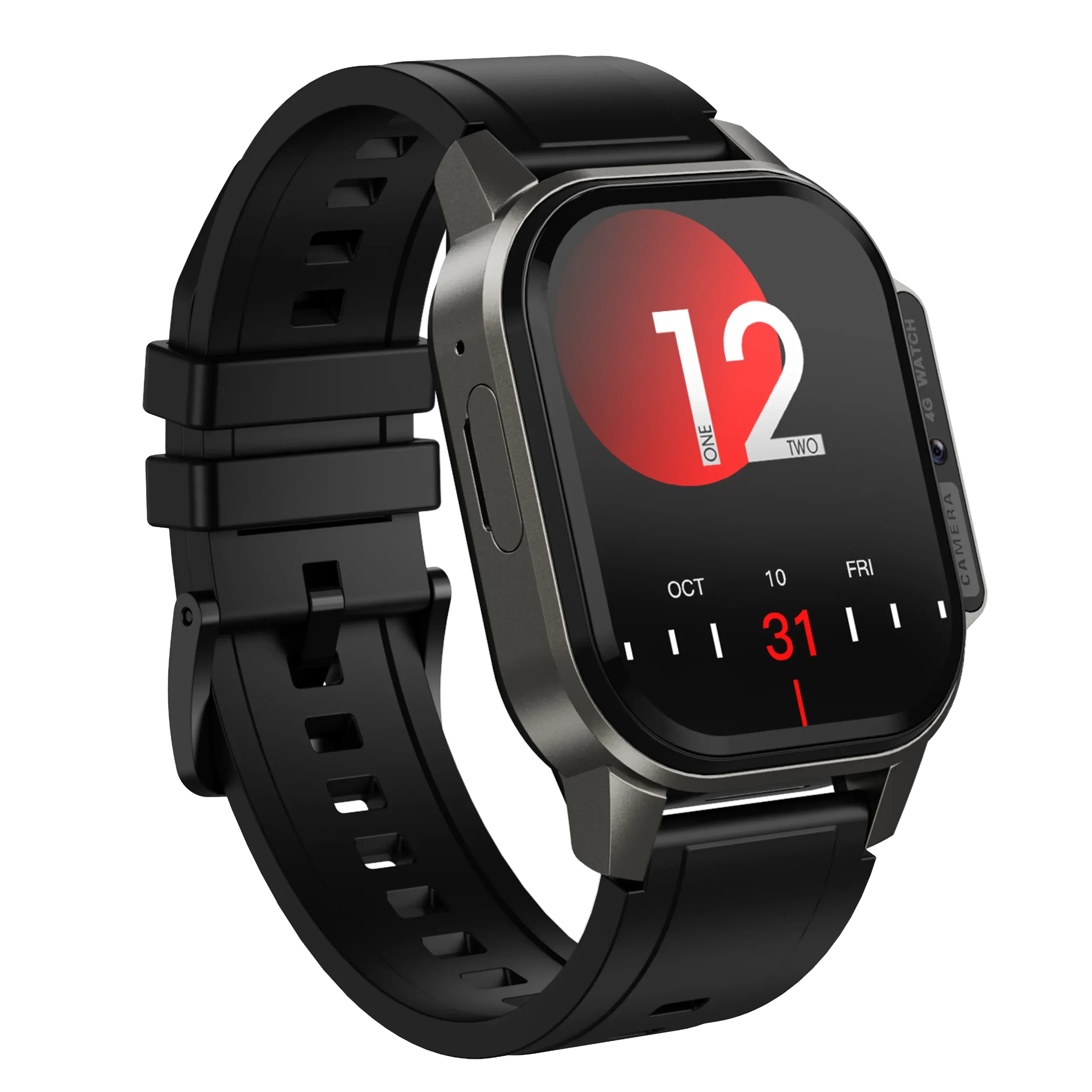 Dm62 4G Android Smartwatch AMOLED Big Screen Ultra 4G Sim Card Camera WiFi IOS Operation Square Shape Silicone Alloy