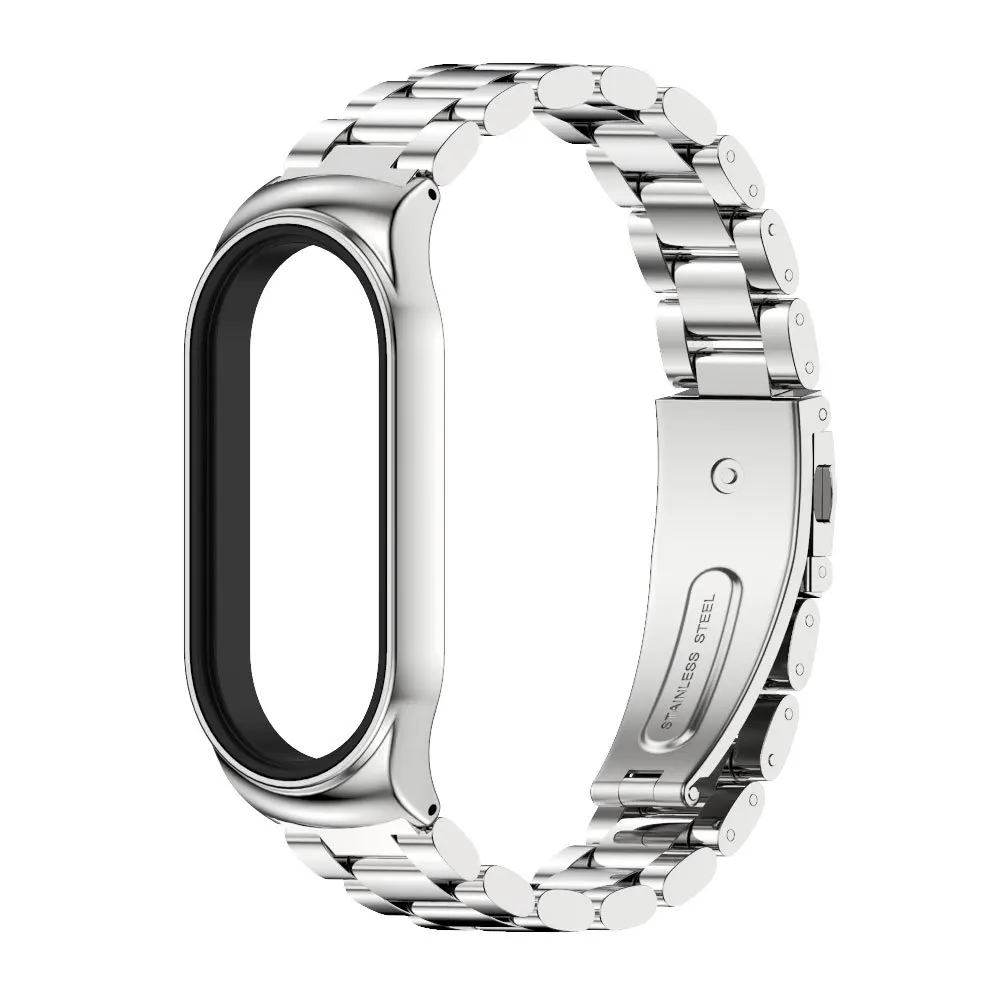 Metal Strap For Mi Band9 8 7 6 5 4 3 Bracelet Watchband Replacement Smart Watch for Xiaomi Mi Band 8 304 Stainless Steel Strap