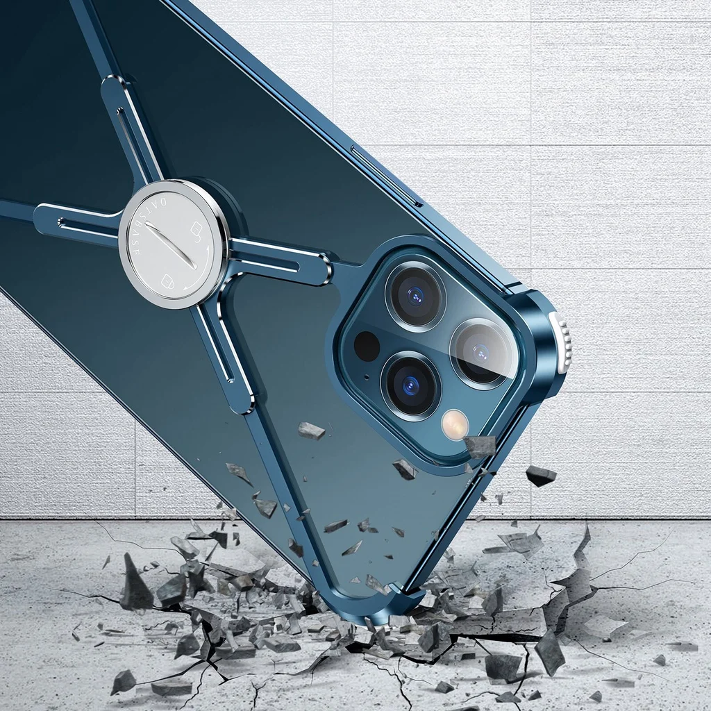 OATSBASF Aluminum Bumper Case Phone Cover For iPhone 14/14 Pro/14 Pro Max/14 Plus Utral-Thin Corner Shockproof Cover Phone Case