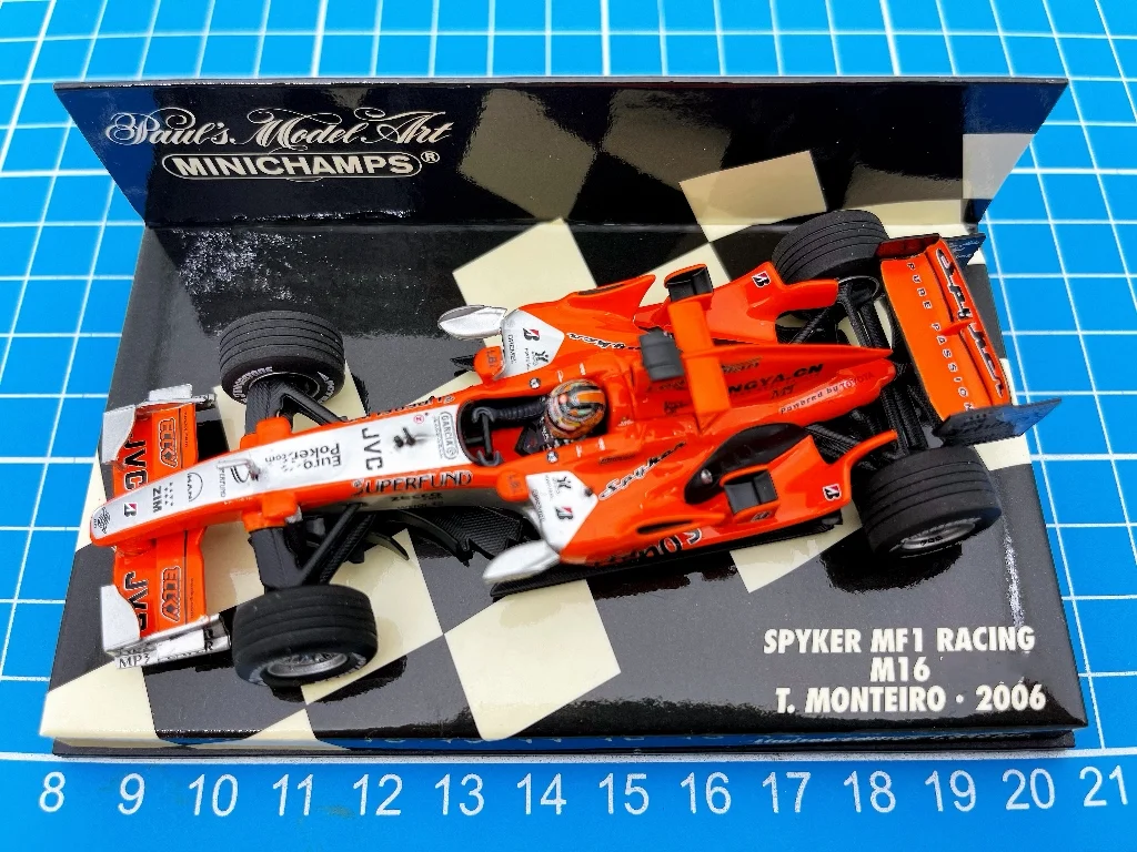 

Minichamps 1:43 F1 2006 M16 Tiago Monteiro Simulation Limited Edition Resin Metal Static Car Model Toy Gift