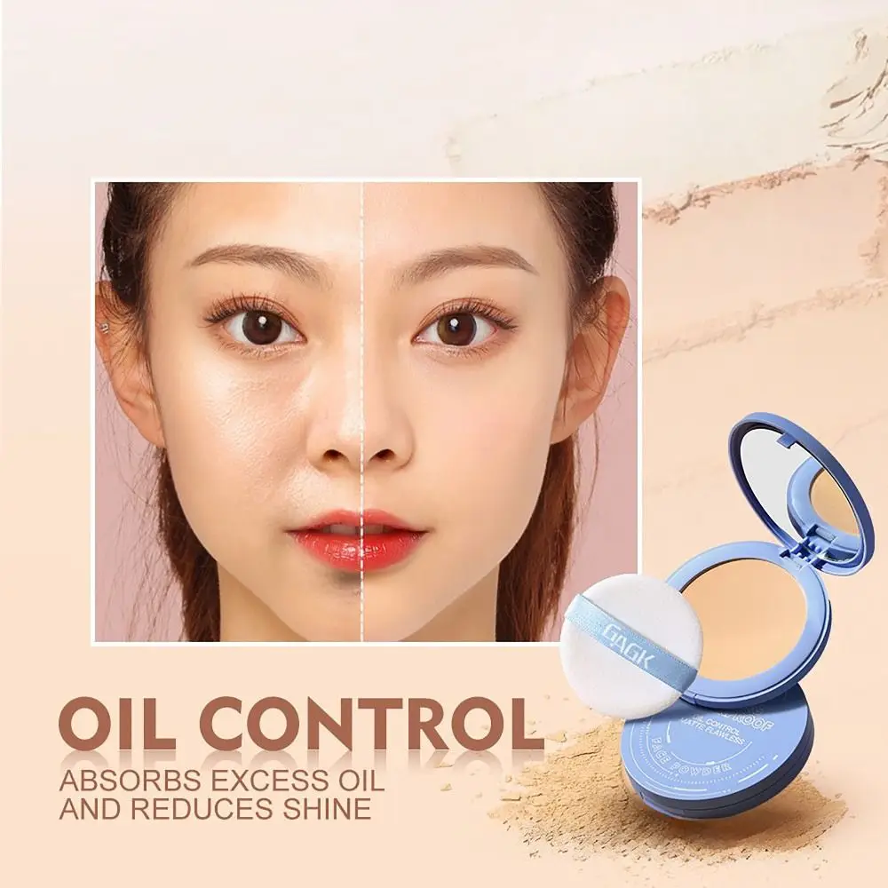 Langdurige Matte Perfectie Geperst Poeder Waterdichte Olie Controle Make-Up Tool Compact Ontwerp Natuurlijk