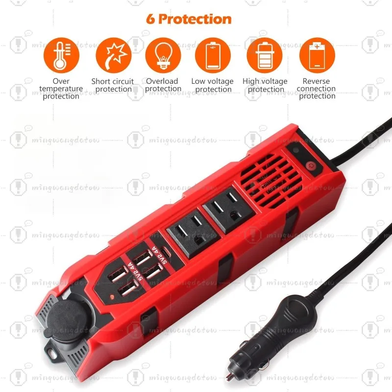 Car Inverter 110v  Auto Parts Inverter200W Car Power Supply