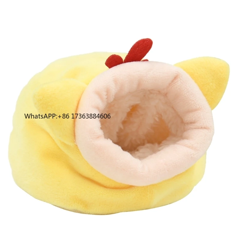 Hamster House Guinea Pigs Nest Small Animal Sleeping Bed Winter Warm Plushy Bed