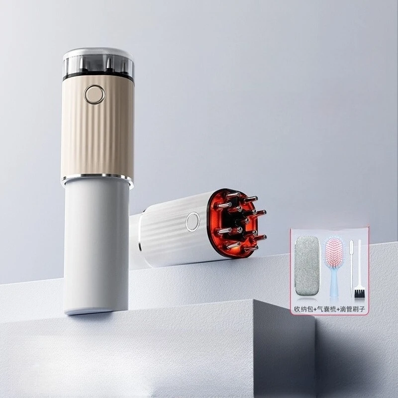 Electric scalp medicine applicator Head red light ball massage Mino hair growth solution comb dier artifact