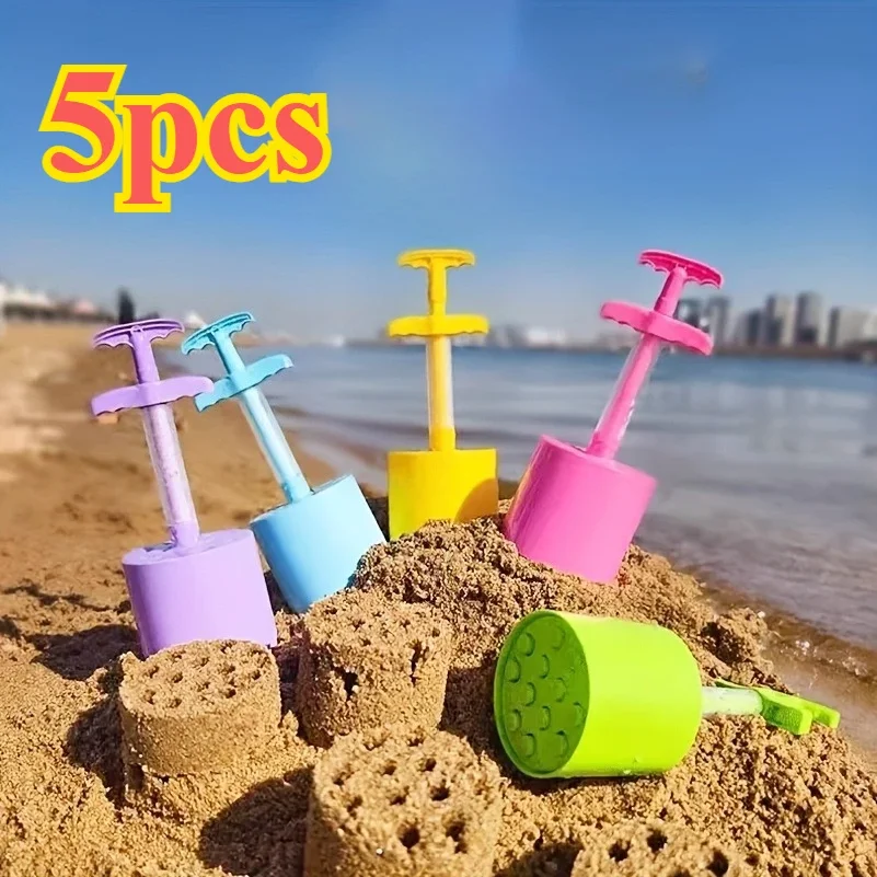 

5pc coal beach tools for building snowballs and sandcastles, amusement park accessories, perfect for beach parties.