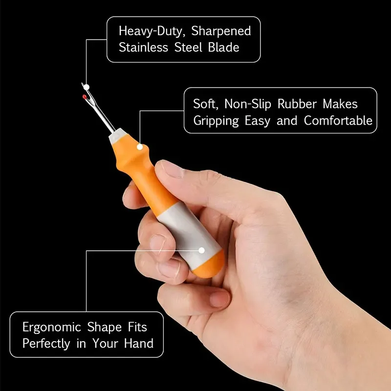 1 Stück Naht-Nähtrenner, großer Stichtrenner, Fadenentferner-Werkzeug mit praktischen Griffen, Öffnungsnähte, Säume, Nähen, Basteln, Stickereien