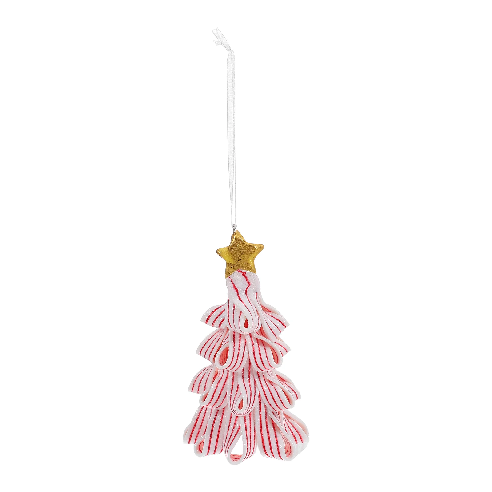

Tree Clay nament Holiday Decor Rustic Xmas Party Festive Scene Setup Tabletop Display Hanging naments Christmas Theme Durability