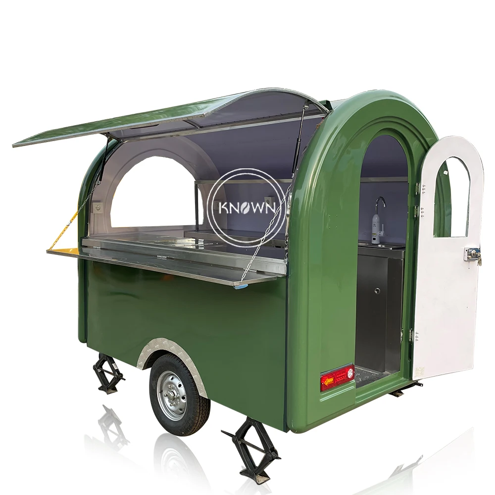 Commercial Mobile Hot Dog Cart Stand With Grill Fryer New Cart Hot Dog Food Trailer Cupcake Vending Truck For Sale