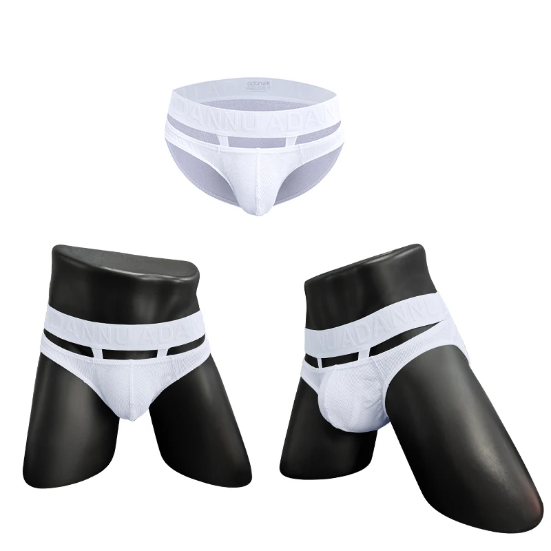 

3pcs Men's Underwear Men Sexy Briefs Jockstrap Pouch Cuecas Man Cotton Panties Breathable Underpants Gay Slip Men Bikini Brief