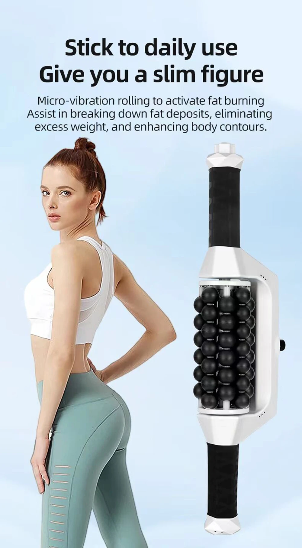 Wiederaufladbarer Roller zur Muskelentspannung Hochfrequenz-Rollmassage Anti-Cellulite Körperformung Schlankheitsmaschine – Detail 1