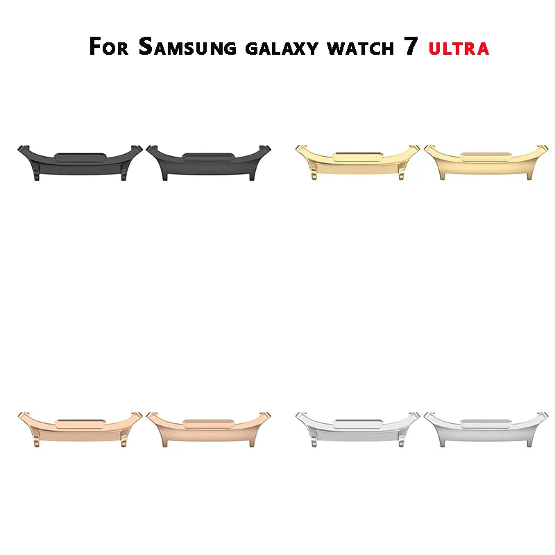 1pair Strap Adapter For Samsung Galaxy Watch 7 Ultra 47mm Watchband 22MM Connector Bracelet Stainless Steel Watch 7 Accessories