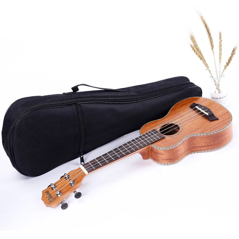 21/23 /26 Inch Portable Ukulele Bag Soft Waterproof Case Mini Guitar Black Backpack Musical Instrument Accessory