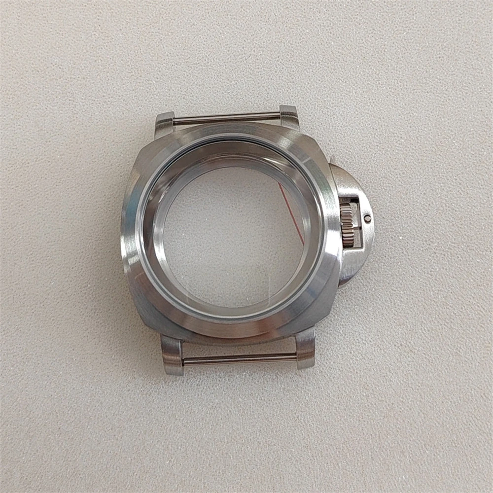 Nuovo 40MM Cassa per orologio in acciaio inossidabile con maniglia per NH35 NH36 4R36 7S26 Orologio con movimento Parti fai da te Colore argento