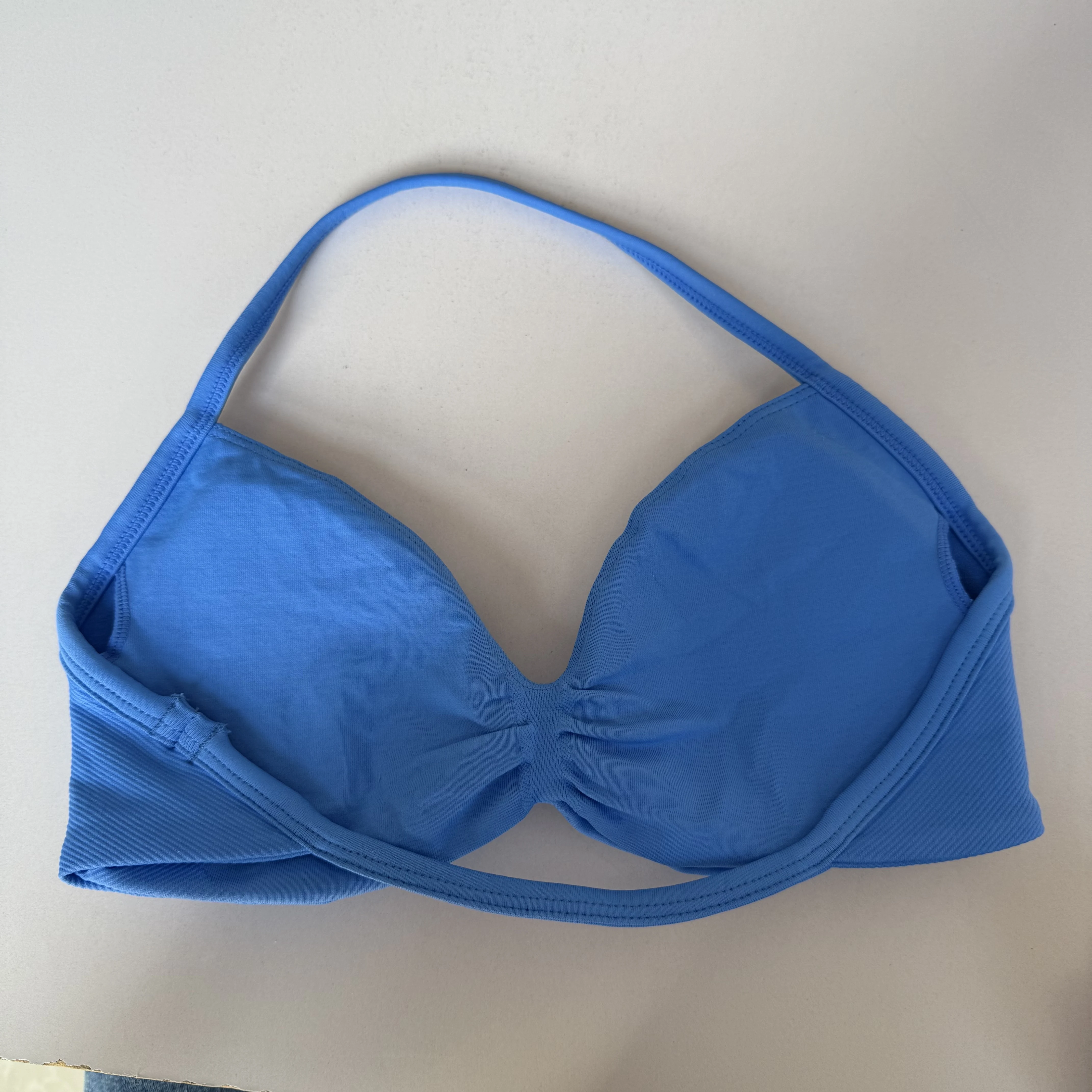 Sexy Neckholder-Sport-BH mit schönem Rücken, hoher Taille, pfirsichfarben, Shorts-Anzug, Pilates, Yoga-Weste, Trainings-Fitness-BH-Set – Detail 22