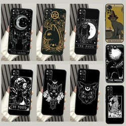Moon Tarot Witch Cat Case For Xiaomi Redmi Note 10 Pro Note 11 8 9 12 Pro 11S 10S 8T Redmi 10C 12C 9C 9T Cover