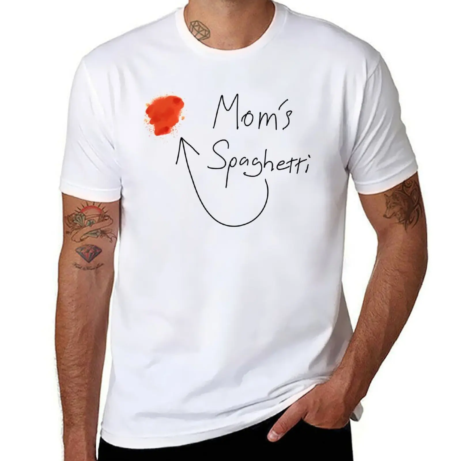 

Mom's Spaghetti T-Shirt Anime t-shirt oversizeds oversized t shirt Men's t shirts