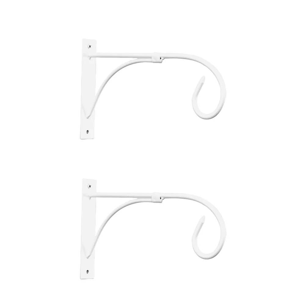 Colgador de maceta para bonsái, gancho de Material Premium para ahorro de espacio para uso interior y exterior, gancho para maceta blanca, 2 uds.