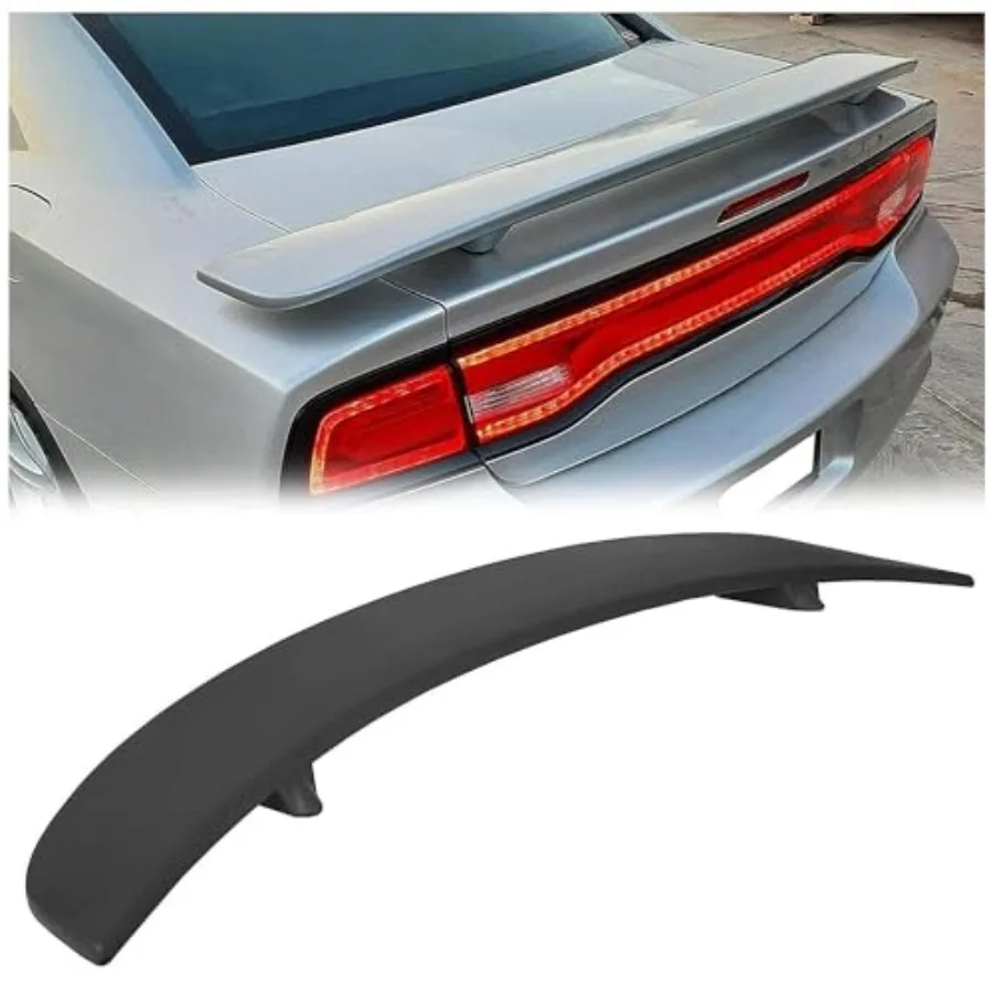 

Black Rear Trunk Spoiler Wing for 20112023 Dodge Charger 4DR Sedan Factory Style Design Enhances Aerodynamics and Exterior Appe