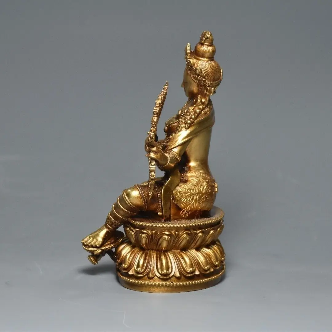 Double lotus base bow and arrow buddha mother buddha Statue Sculpture Figurine Home Decoration