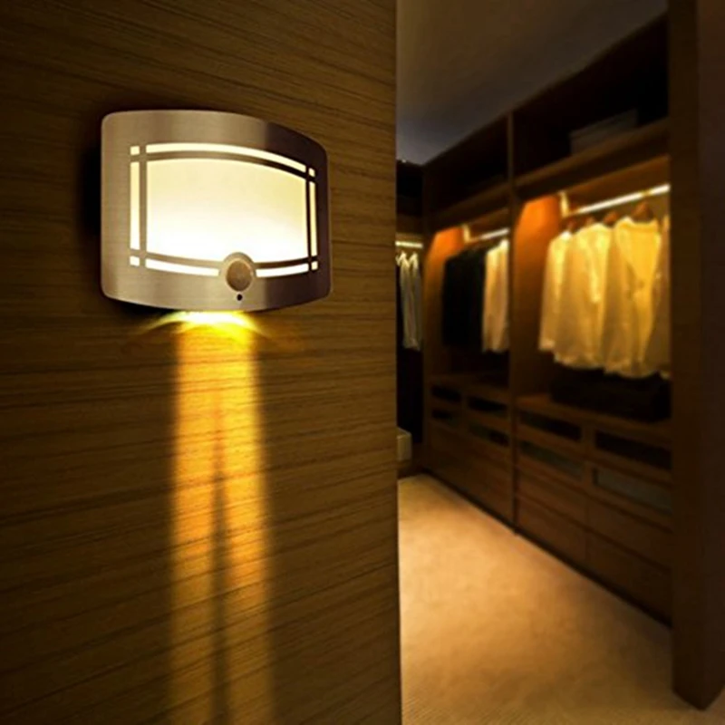 Under Cabinet Lights Wireless Lighting 2 Packs 100 LED Closet Lights Motion Sensor Light Indoor USB Rechargeable