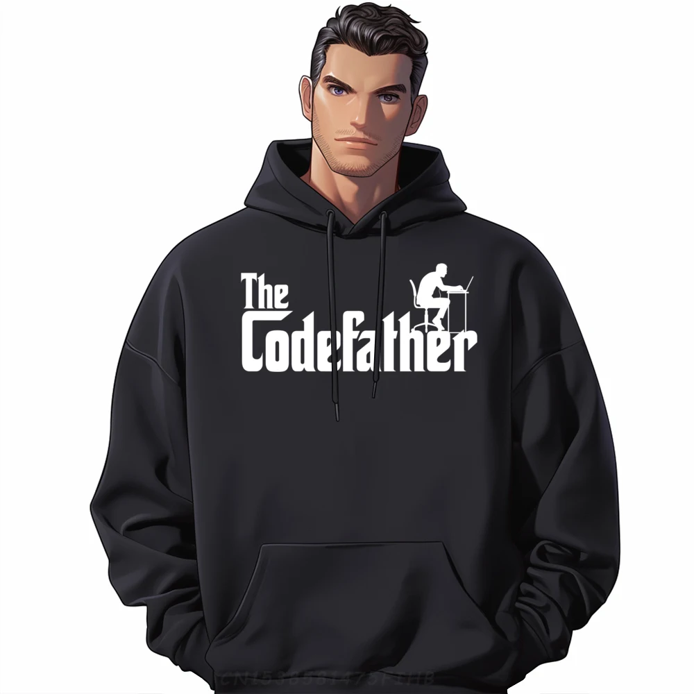 The Codefather Coding For Computer Programmer Geek Nerd Oversized Hoodie Mens Designer Clothes Camisetas Hombre Funny