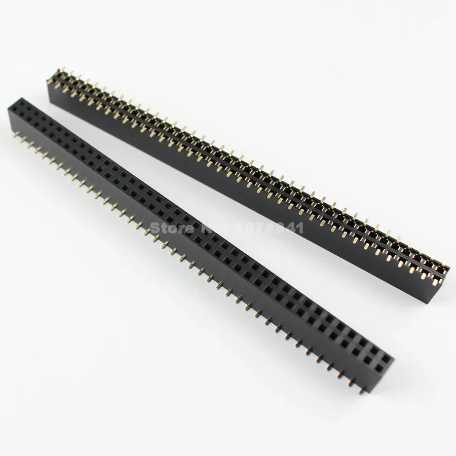 

100pcs Pitch 2.54mm 2x40 Pin Double Row SMT Female Header Strip