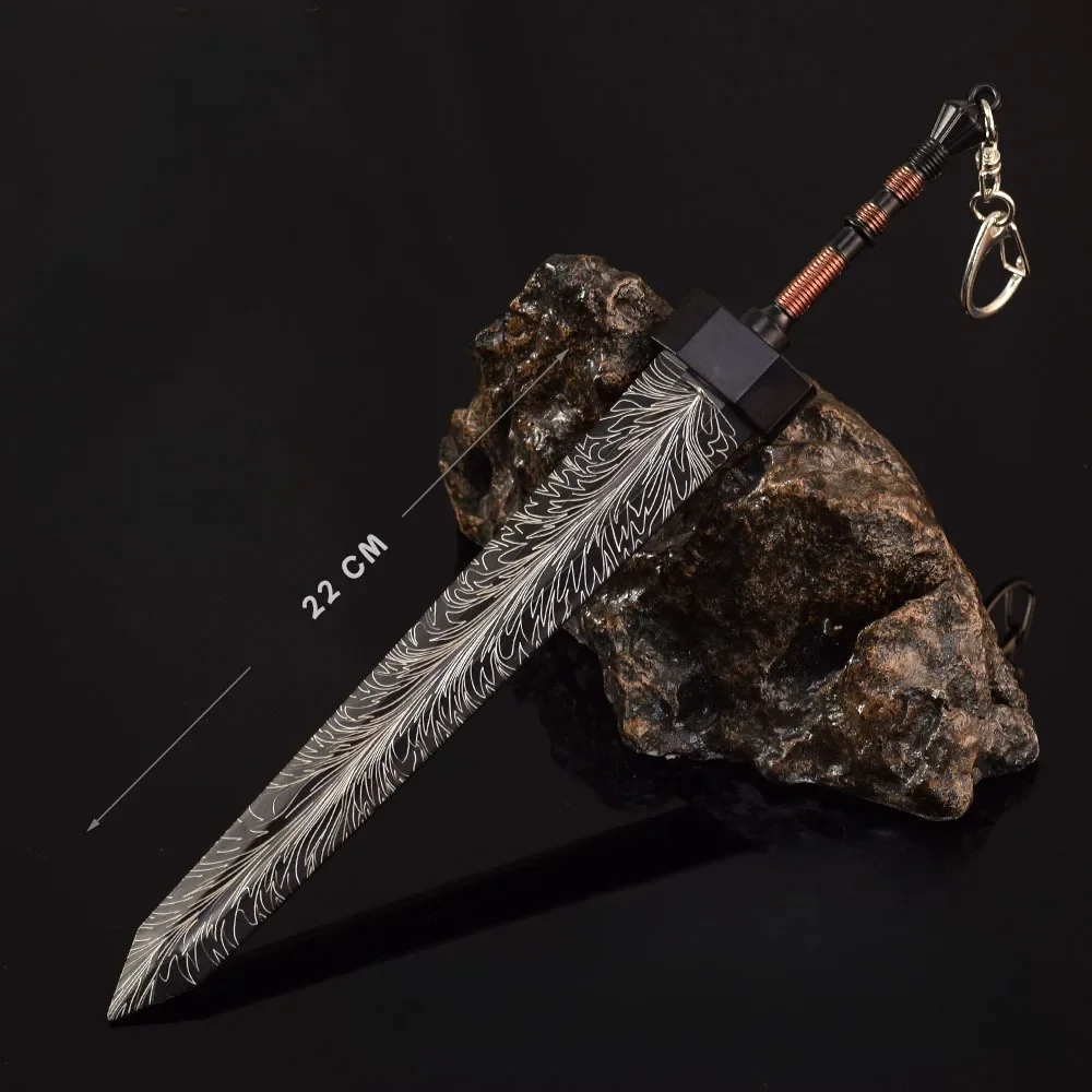 Greatsword Pattern Steel Weapon Colossal Sword Game Japanese Peripheral Metal Katana Model Ornaments Collection Crafts Toys