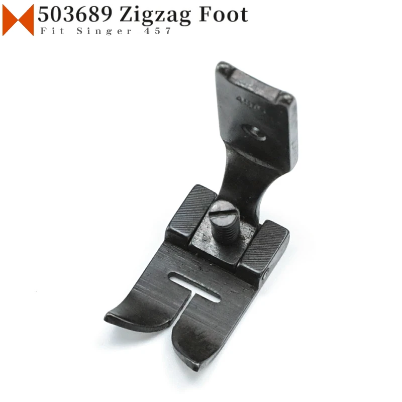 503689 Hinged Open Toe Presser Foot For Singer 107G, 107W, 143W, 307G, 457G, 457U Industrial Zigzag Sewing Machine Width 16mm