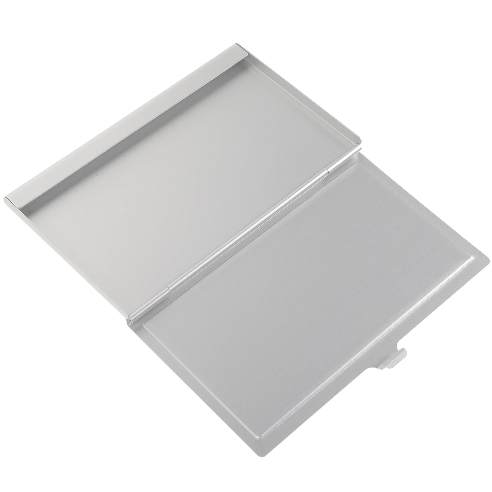 

Blank Metal Business Card Box Aluminum Sublimation Case DIY Name Cards Holder Large Capacity Office Organizer Gift Idea Premium
