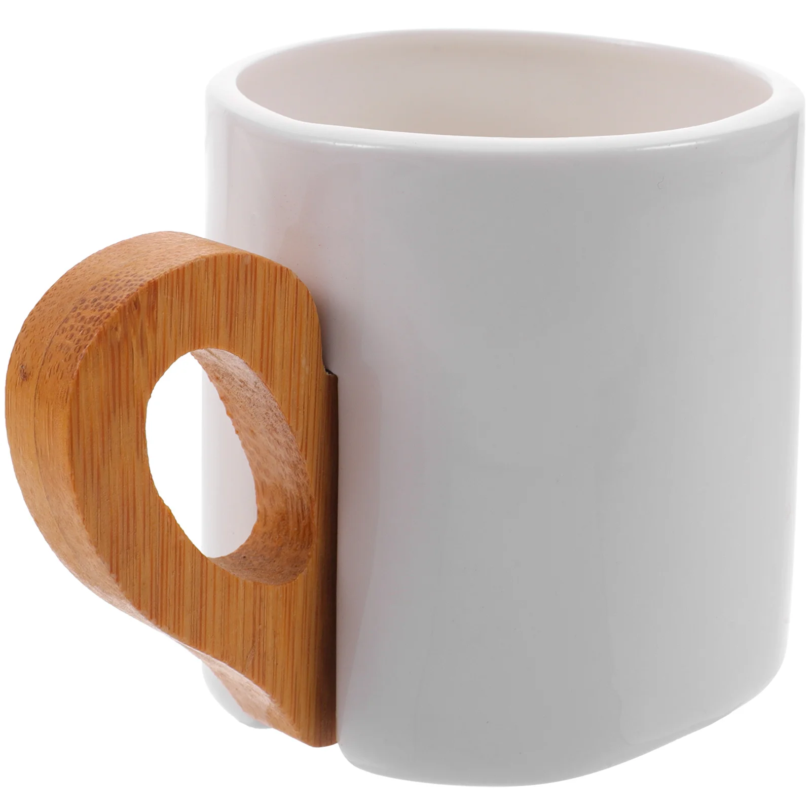 

Bamboo Handle Coffee Mug Set Large Ceramic Tea Cup For Office Home Gift Mugs Winter Mugs