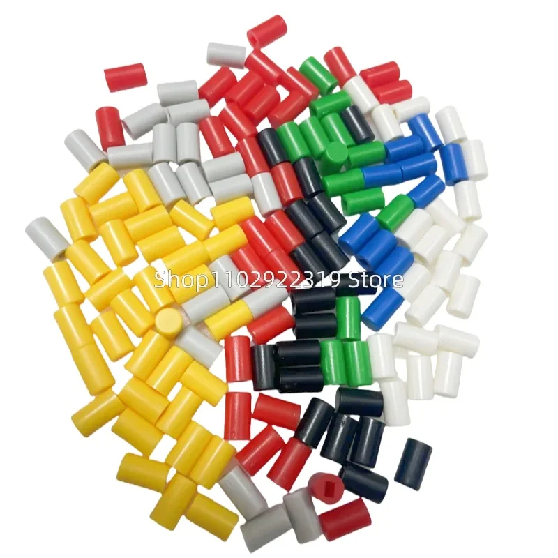 50Pcs A04 Tactile Push Button Switch Cap 10mm Applies to 5.8*5.8 7*7 8*8 8.5*8.5 Self-locking Switch Button Cap Switch caps