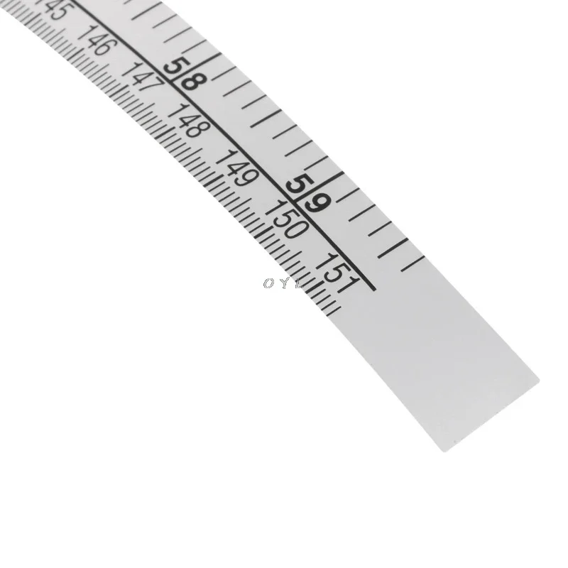 2pcs 150cm 59.45inch Self Adhesive Metric Measure Tape Vinyl Ruler For Sewing Machine Sticker