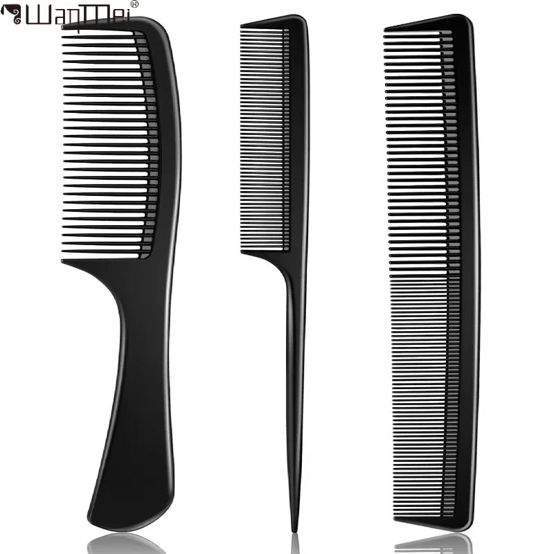 3pcs Barber Hairdressing Combs Multifunction Hair Detangler Comb Anti-static Haircare Hairstyling Tool Set Stylist Accessories