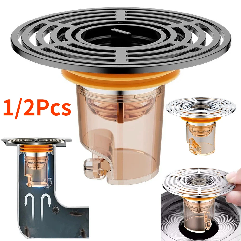 Floor Drain Filter Fast Drainage Plastic Floor Drain Filter Screen Deodorizing Artifact InsectProof Bathroom Sink Strainer