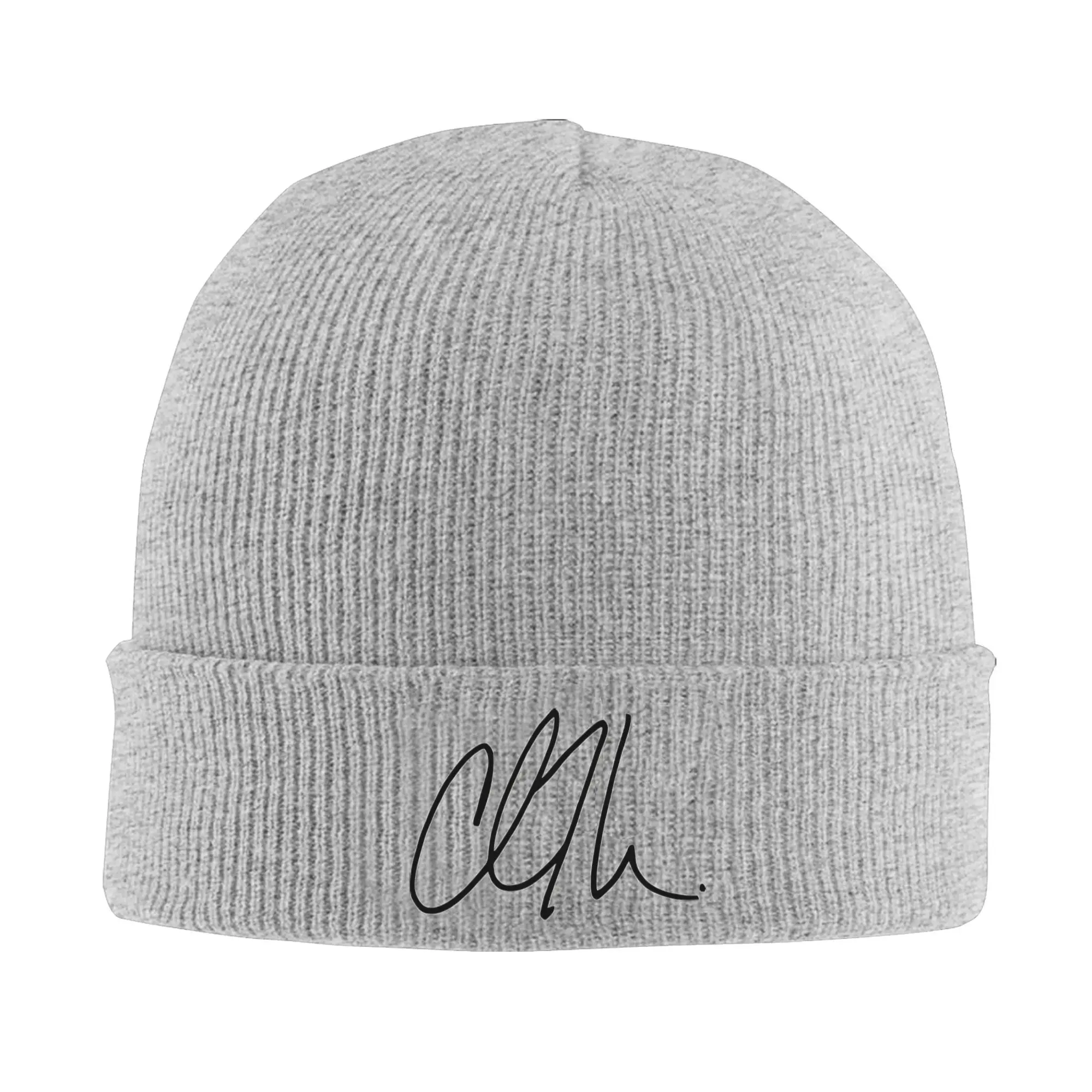 

Charlie Kirk Name Signature Beanie Hats Bonnet Hats Unisex Adult Trendy Outdoor Knit Hat Winter Printed Warm Soft Caps