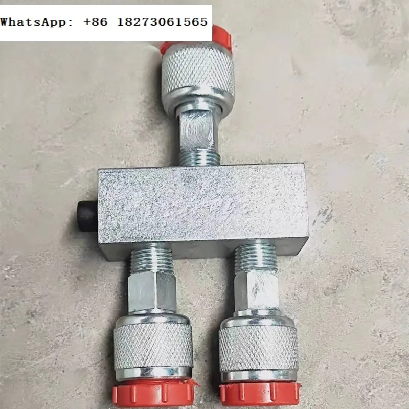 

Jack hydraulic cylinder oil circuit splitter three-way four-way five way valve