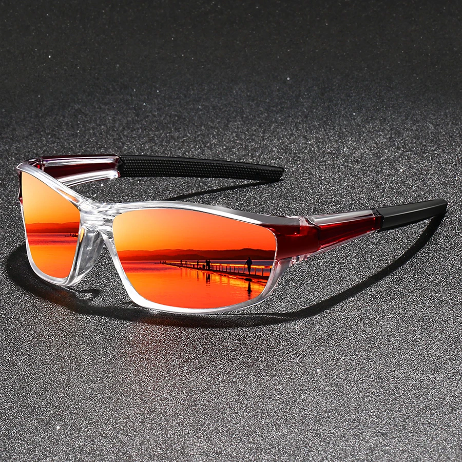 Fashion Vintage Clear Frame Driving Fishing Sports Protective Glasses Men Women Running Mountaineering Protective Eyewear