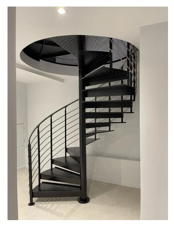 Customization Ace North American Spiral Staircase Modern Interior Staircase Wooden Steps Indoor Spiral Stairs