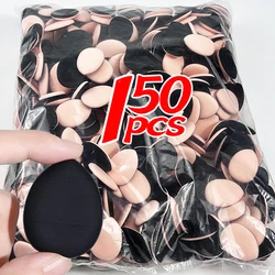 150pcs Mini Water Drop-shaped Cosmetic Puff Facial Finger Powder Puff Soft Foundation Sponge Cosmetic Air Cushion Beauty Tools