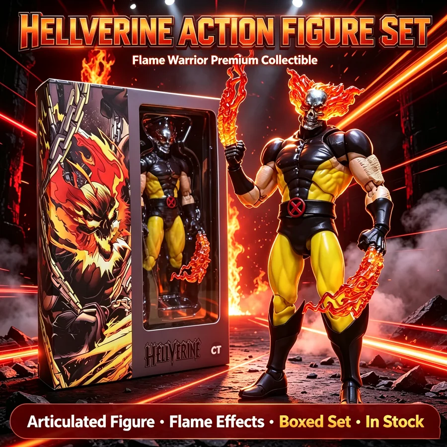Figura de Wolverine Hellverine de Ct Toys, Mafex 096 138, Figura de Acción de Anime X-Men, Estatua, Modelo, Regalo, Adorno, Juguete Coleccionable
