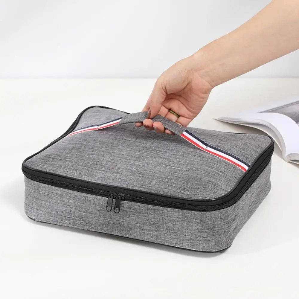 Convenient Thick Simple Large Oxford Square Insulation Bag Lunch Bag Food Thermal Bag Milk Bottle Case