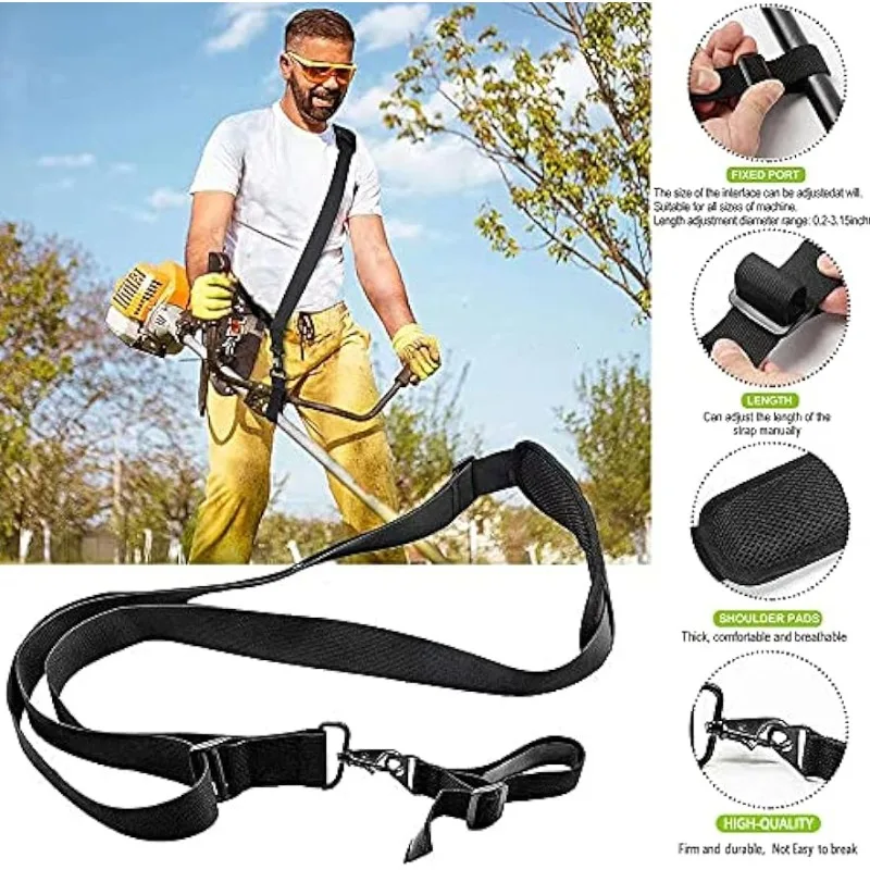 Shoulder Strap for Lawn Mower, Adjustable Backstrap, Leaf Blower Fixed Strap, Garden Tools Attachment, Simple Side Back