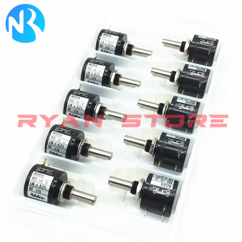 Imagem -03 - Interruptor Original do Potenciômetro de Ferida 100 Novo 1k 2k 5k 10k 200r Ohm M22s10 Pcs