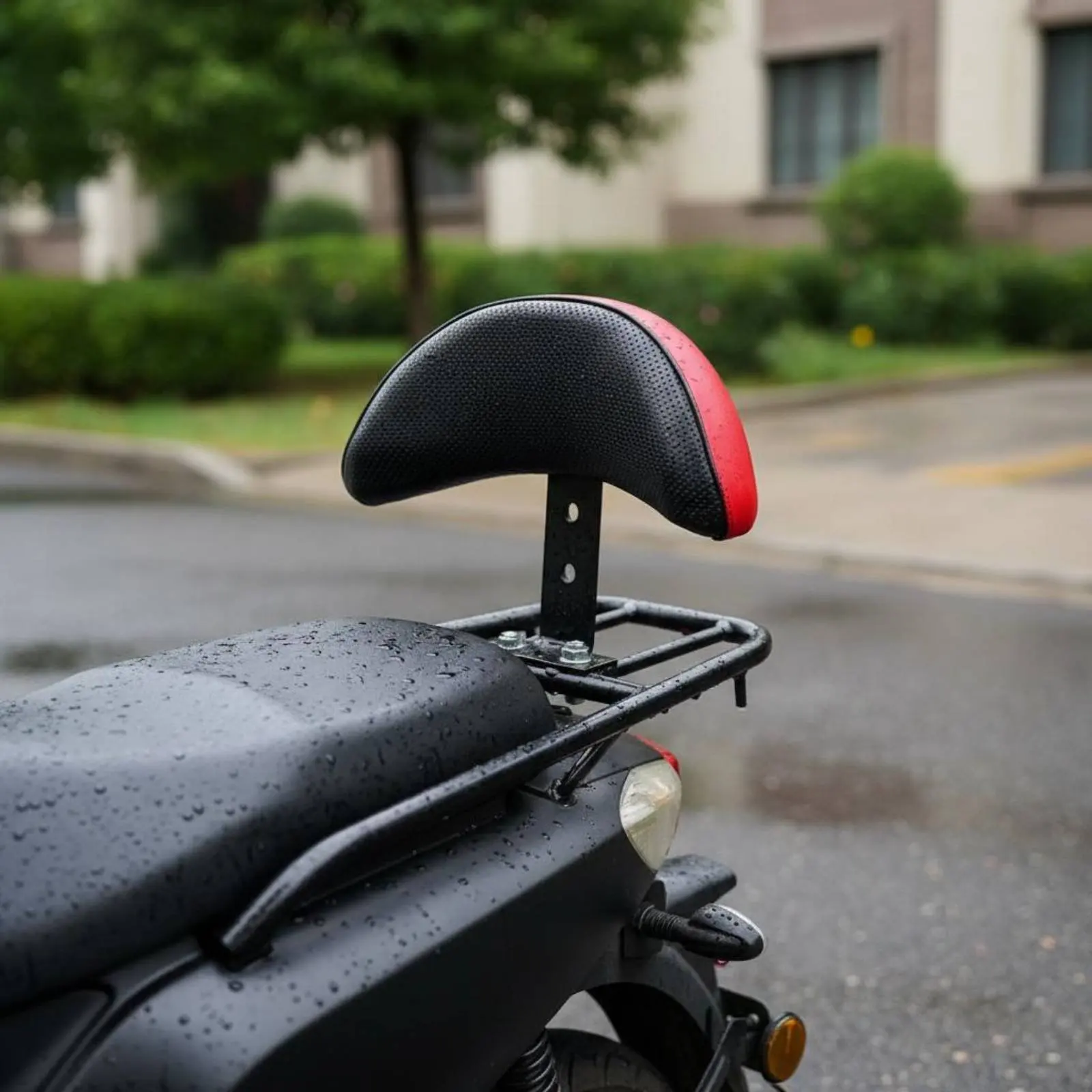 

Electric Bicycle Rear Backrest Thickened Padding Electric Bike Back Cushion Thick Padded Backrest High Rebound Foam Easy To