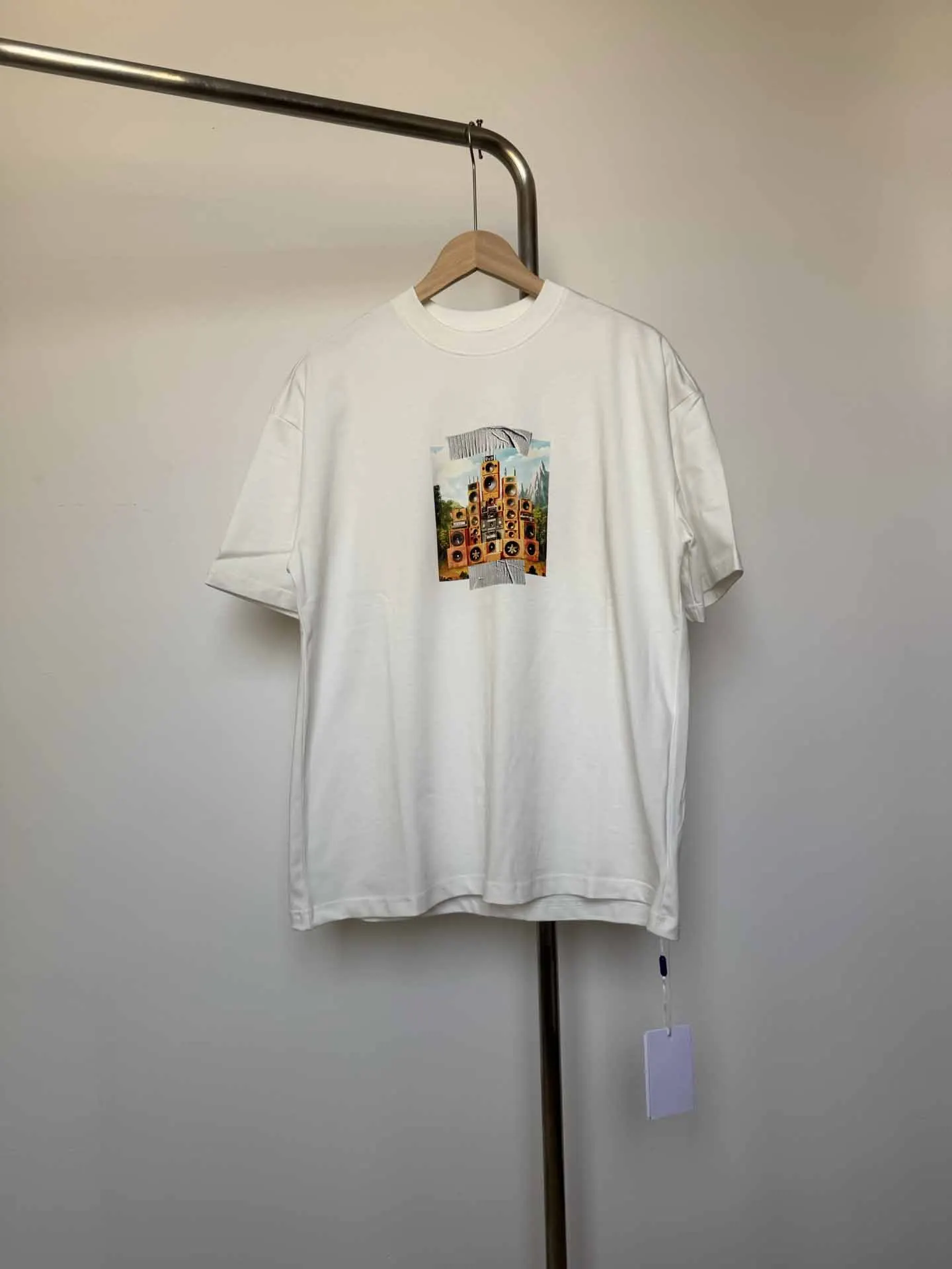 

2026 S/S Top Quality "C/O" Audio Equipment Printed Women Men T shirts Tops tee Oversized Men Cotton T shirt Streetwear